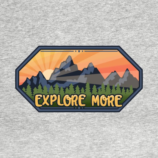 Explore More - Logo, Badge Style Landscape by AlmightyClaire